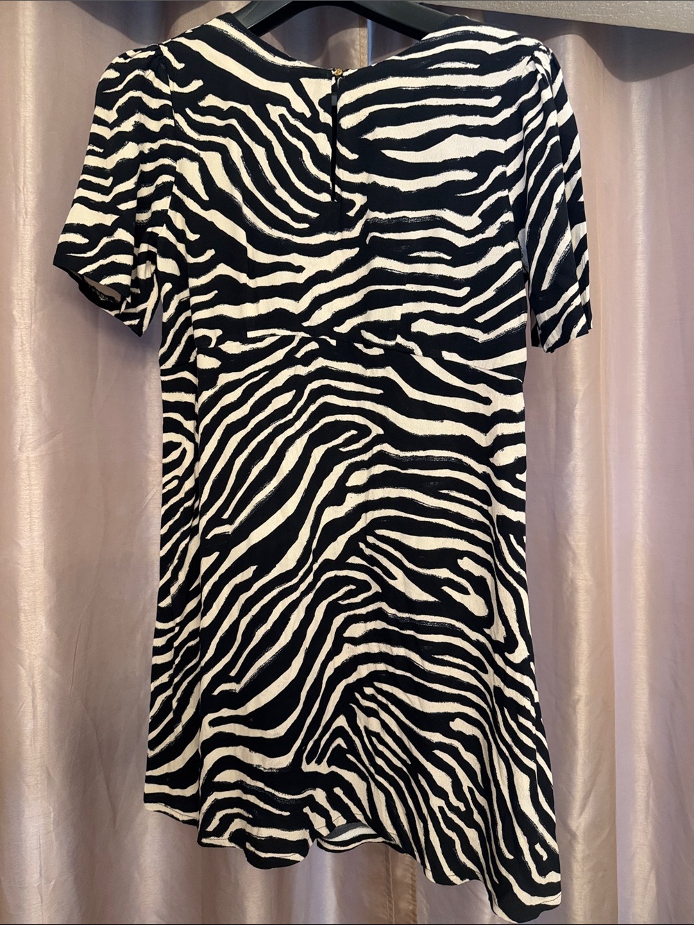 H&M Black and White Zebra Print Tunic Dress